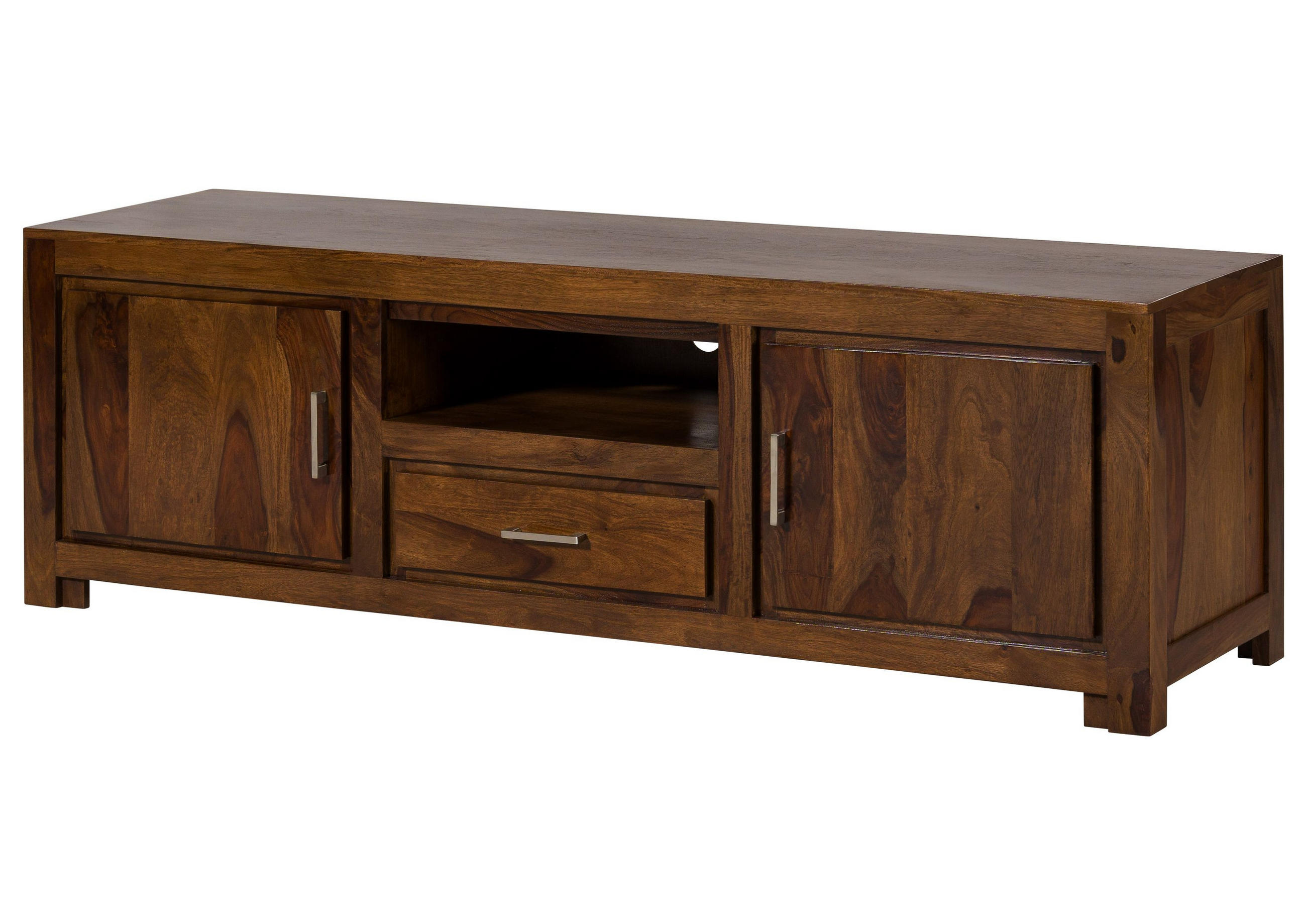 TV-BOARD Sheesham 180x50x56 braun lackiert METRO LIFE #141 - Braun, Holz (50/56/180cm) - Massivmoebel24