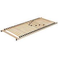 LATTENROST 80x200 cm Heller Holzfarbton Vouziers - Hellbraun, Holz (80/200cm) - Beliani
