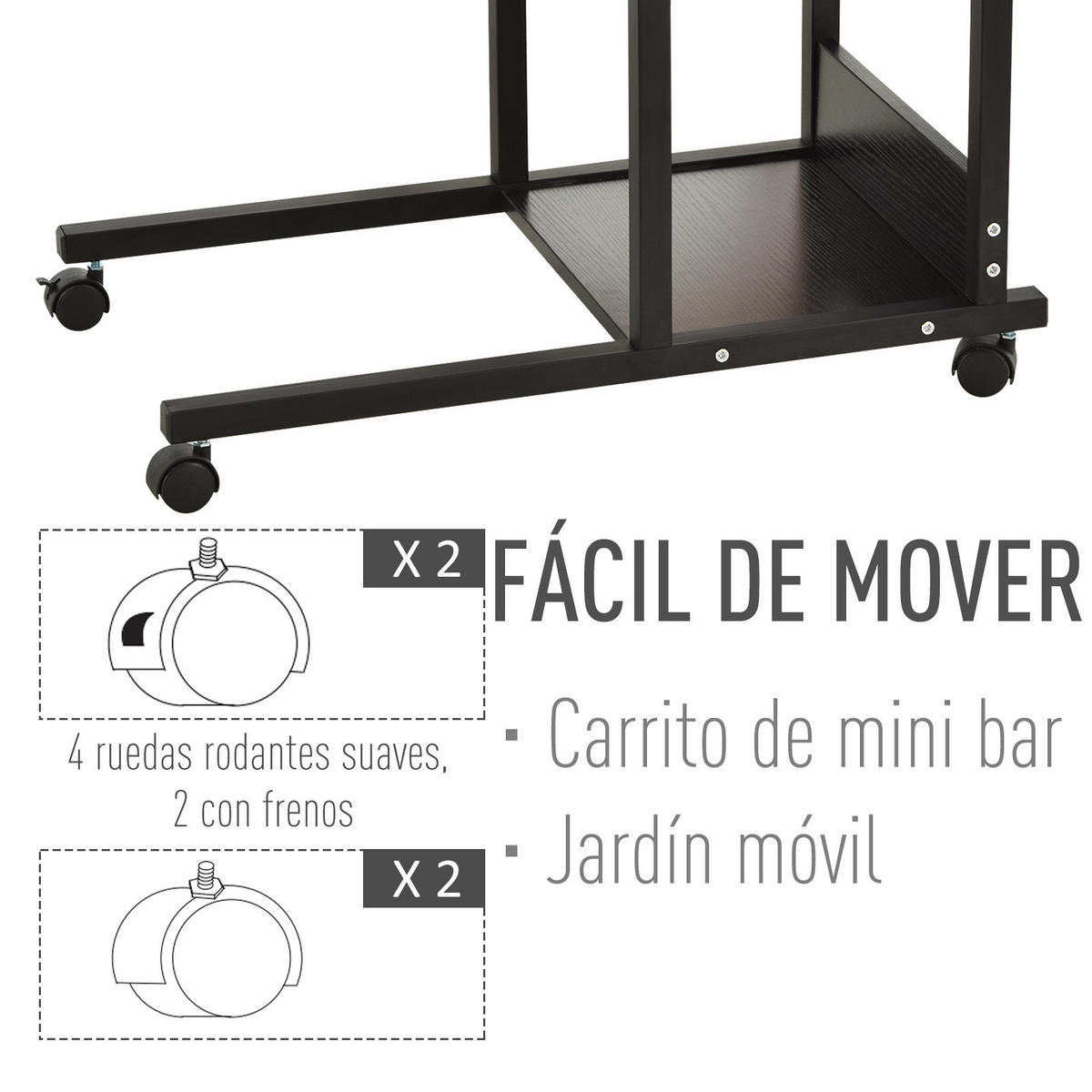 BÜROTISCH Schwarz 1 Stück - Schwarz, Holzwerkstoff (40/82/80cm) - GiPP