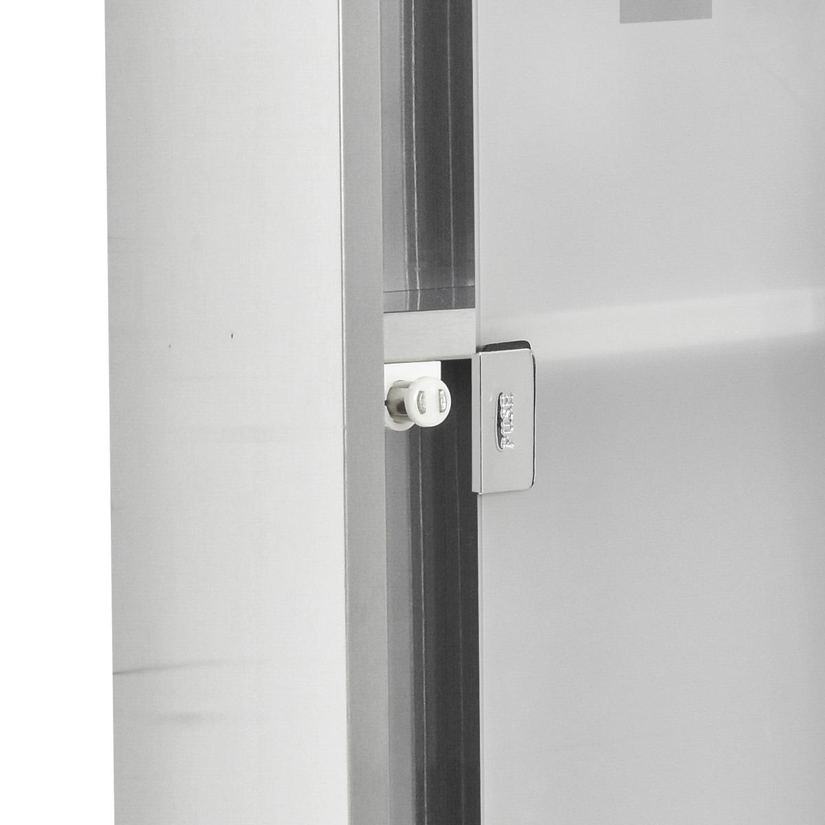 MEDIZINSCHRANK DE-09622 Silber - Silberfarben, Metall (20/58/12cm) - ComfortXL