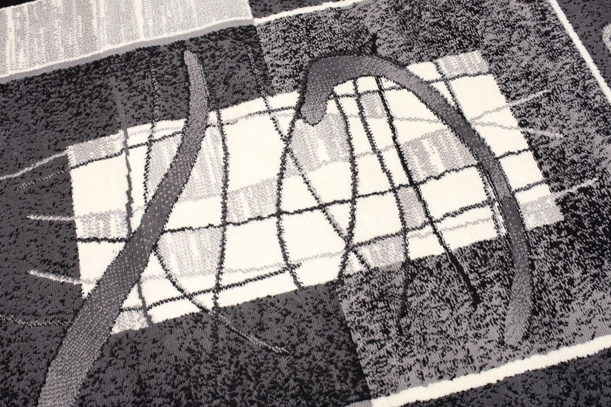 Thumbnail - Tapiso Teppich, Dunkelgrau, Weiß, Textil, Rechteckig, 300x400 cm, in verschiedenen Größen erhältlich, pflegeleicht, Tepp...