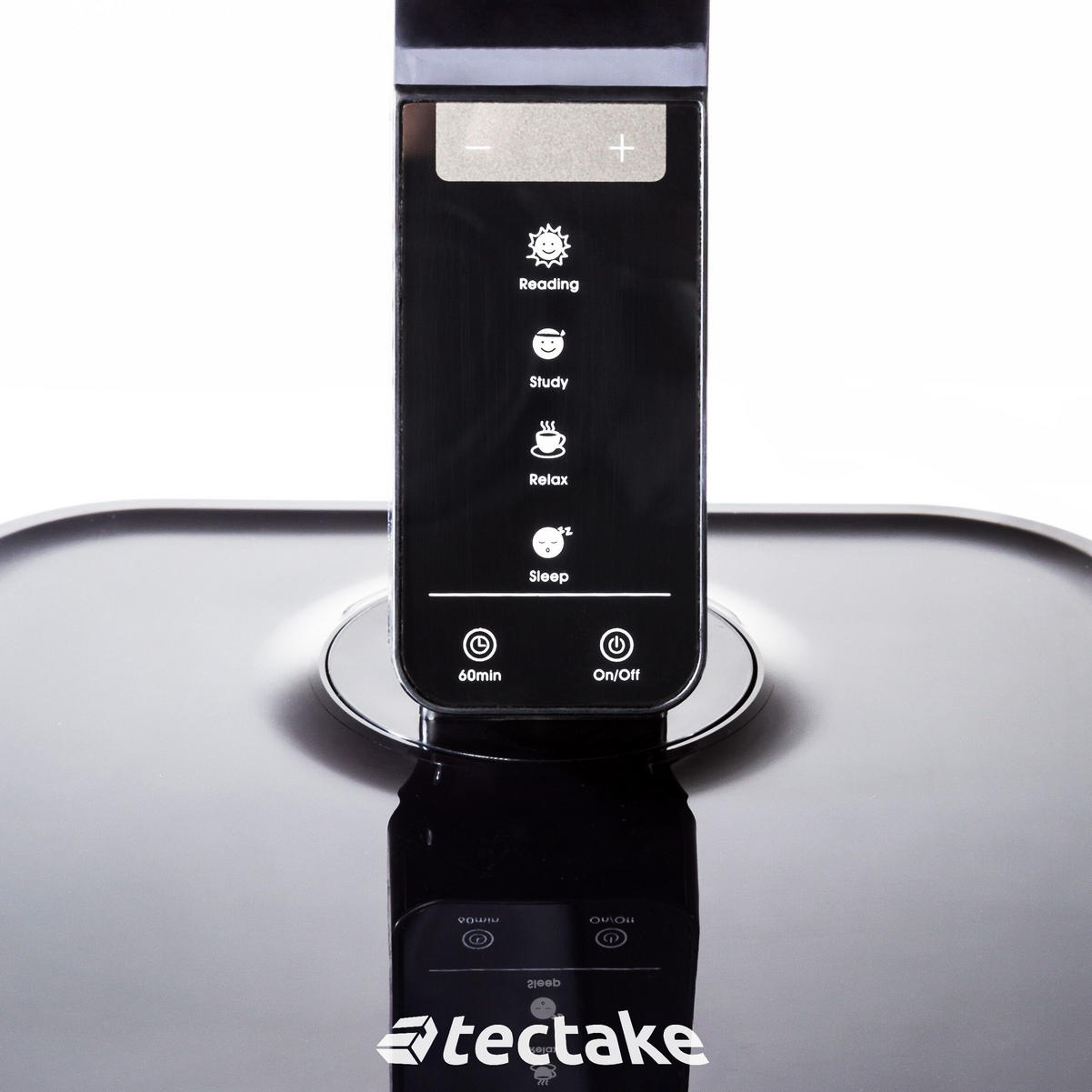 SCHREIBTISCHLAMPE ,inklusive USB-Anschluss,schwarz - Schwarz, Kunststoff (46/2.1/18cm) - tectake