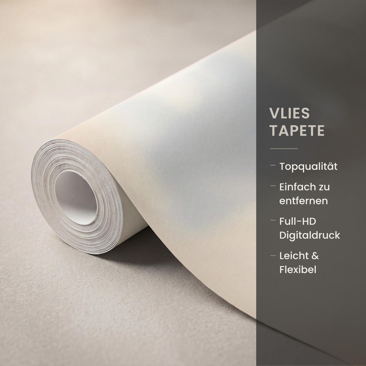 TAPETE - Wild - Blumen - Weiß - 400x240 cm - Creme, Papier (400/240cm) - OnlyWow