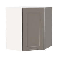 ECKHÄNGESCHRANK Oslo W10/60 Weiß / Kaschmir Matt 60 / 60 / 72cm - Kaschmir/Weiß, Holz/Holzwerkstoff (60/72/60cm) - Feldmann-Wohnen