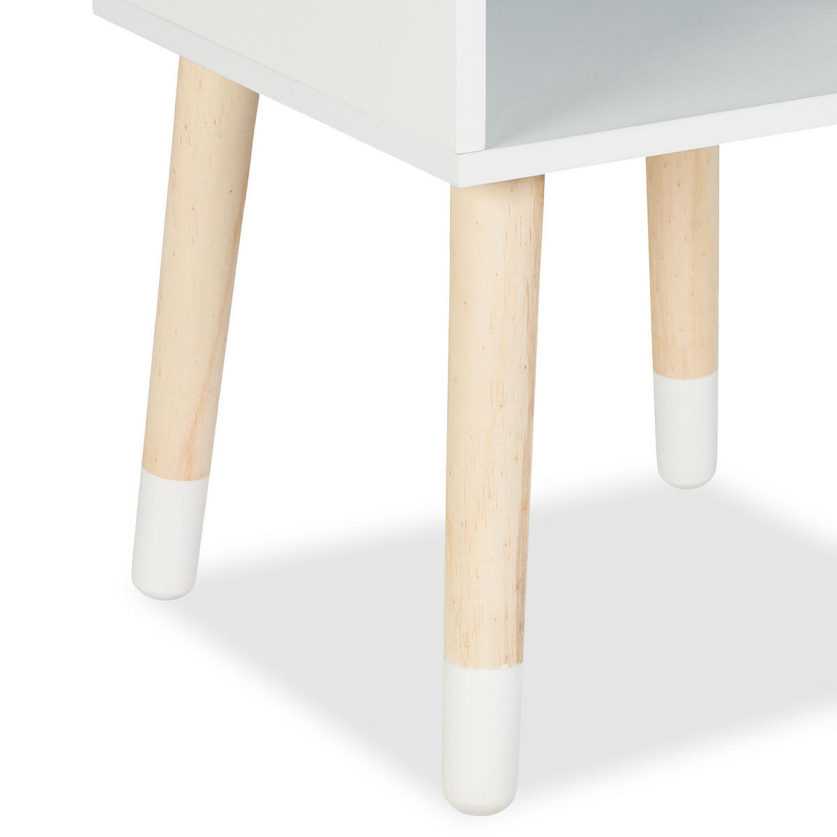 KINDER-NACHTTISCH - Weiß, Holz/Holzwerkstoff (30/40/30cm) - Relaxdays