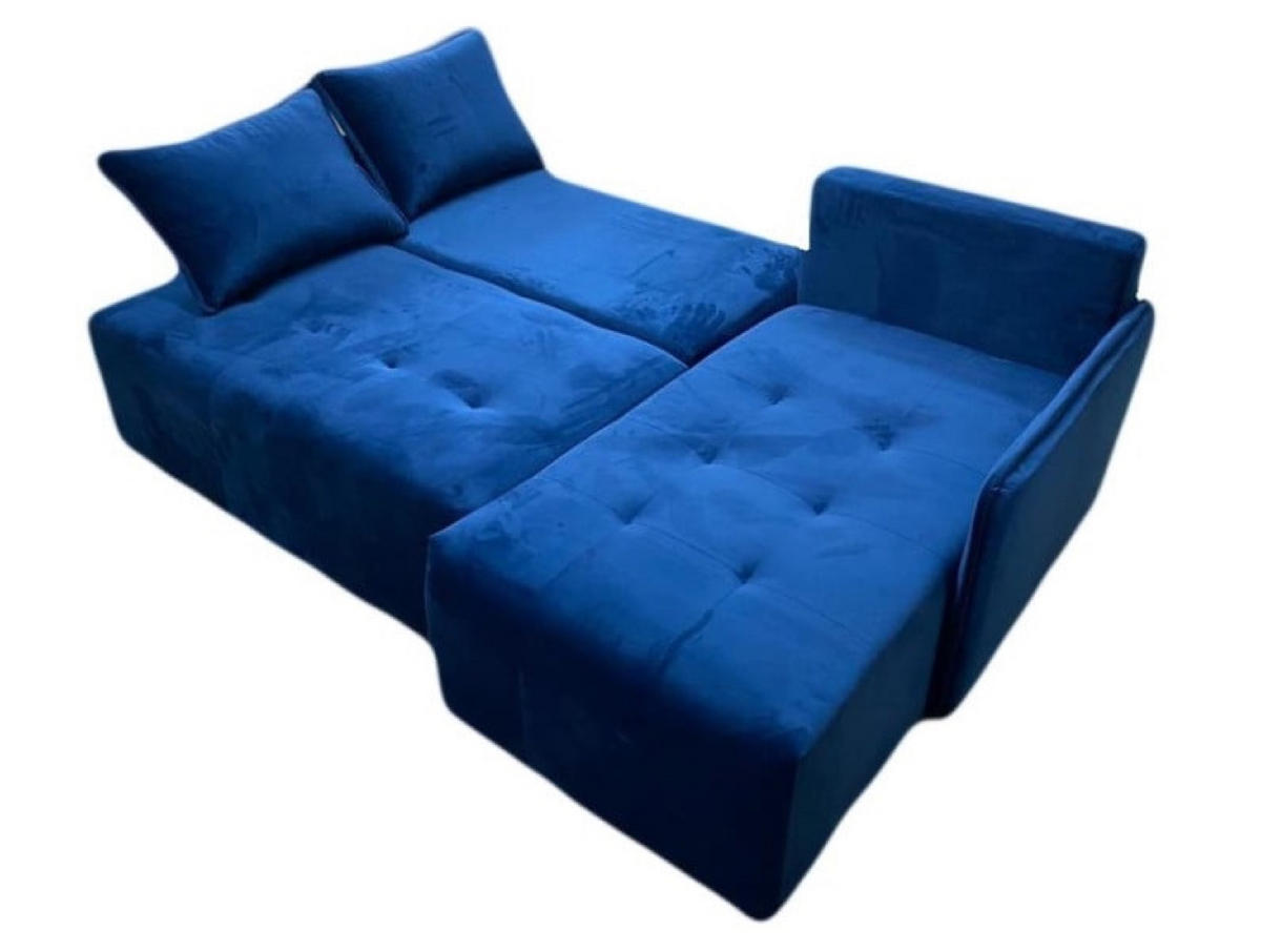 ECKSOFA Granatowy GREND Rechts - Multicolor, Textil (210/140cm) - Sepro Meble