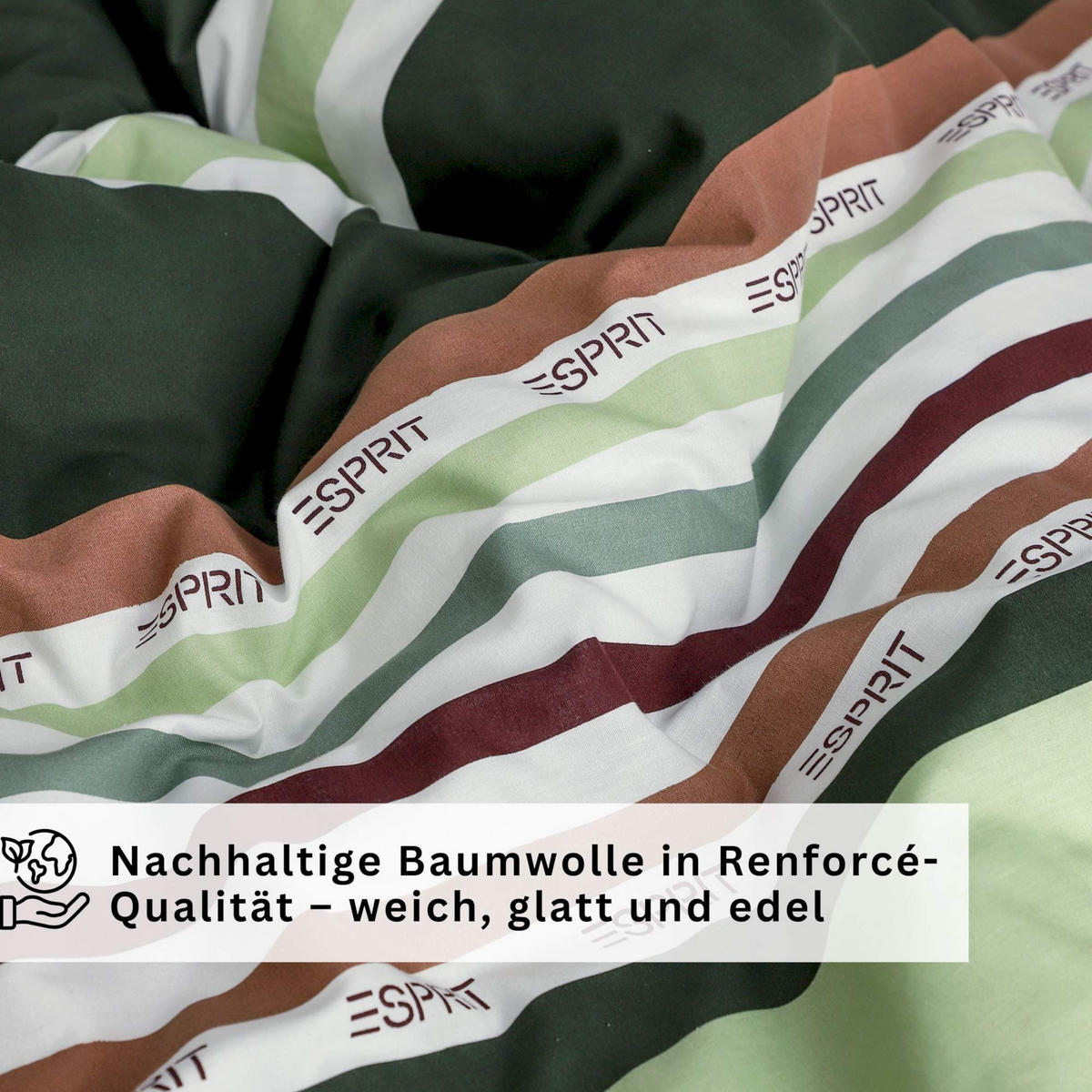 RENFORCÉ BETTWÄSCHE SALMLO - Multicolor, Textil (155/220cm) - Esprit