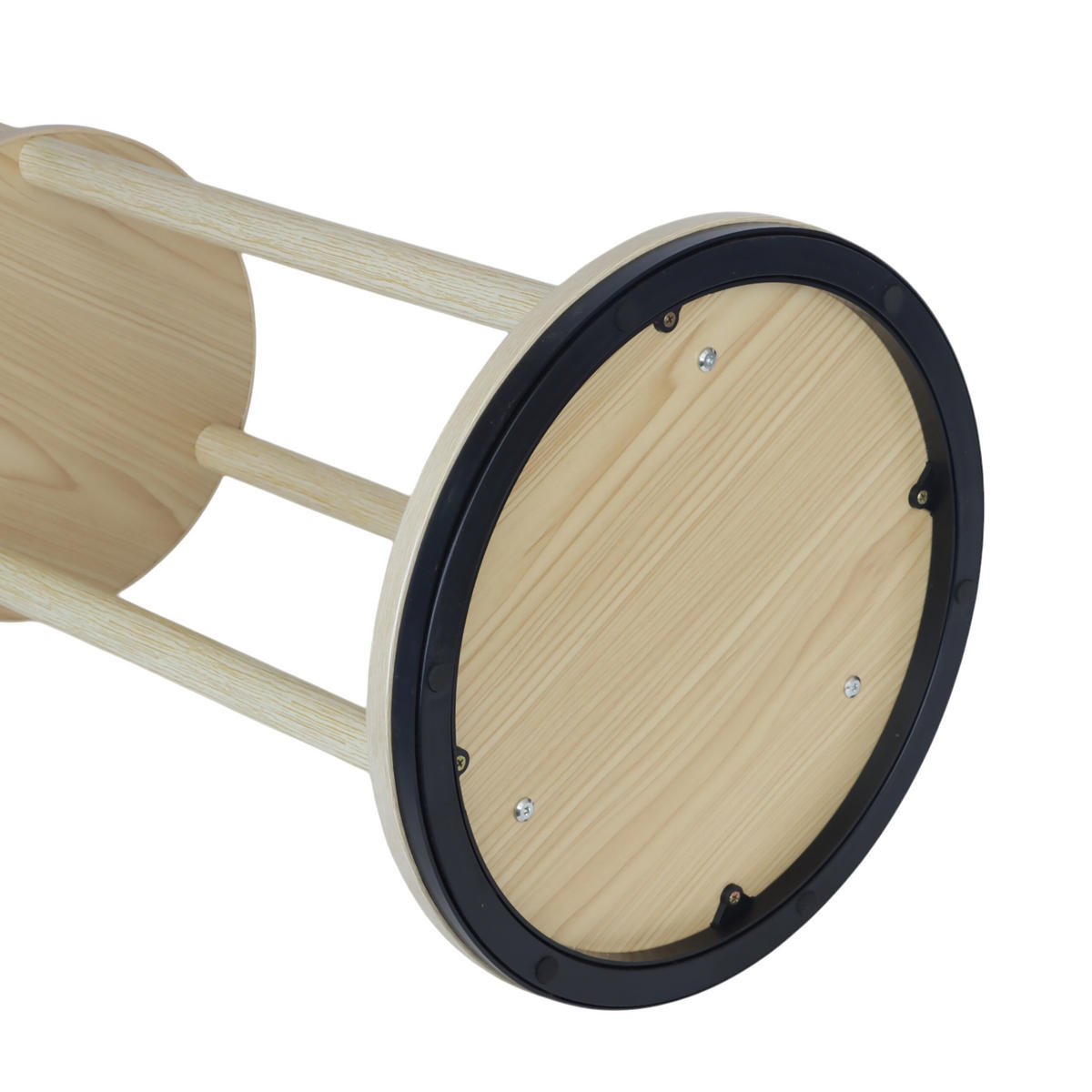 GARDEROBENSTÄNDER - Hellbraun, Holz/Holzwerkstoff (40/165/40cm) - Relaxdays