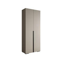 DREHTÜRENSCHRANK 236.7/100/47 2-türig - Kaschmir/Schwarz, Holz/Metall (100/236.7/47cm) - MÖBEL KRYSPOL