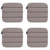 SITZKISSEN Panama 40/40 cm 4er-Set - Taupe, Textil (40/2/40cm) - Madison