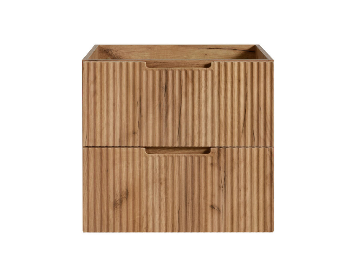 BADEZIMMERSCHRANK : Craft Eiche, 60 x 57 x 46 cm - Braun, Holzwerkstoff (60/57/46cm) - 3XE LIVING