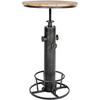 BARTISCH rund 54 cm Metall antik silber - Silberfarben, Metall (54/91/54cm) - CLP
