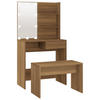 SCHMINKTISCH Dillard 74.5/40/141 cm - Zirbelkieferfarben, Holzwerkstoff (74.5/141/40cm) - Nettlife