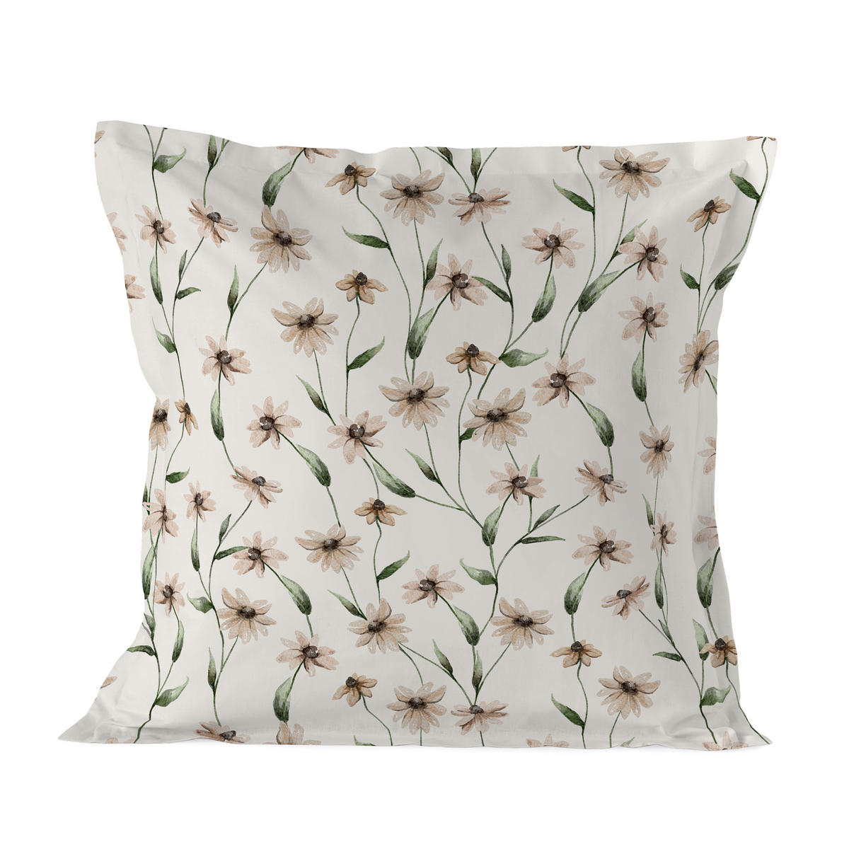 KISSENBEZUG tinny bloom 80x80 cm mehrfarbig - Multicolor, Textil (80/80cm) - Happy Friday