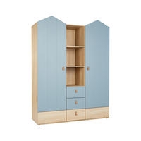 KLEIDERSCHRANK Roofy - Salbeigrün/Eichefarben, Leder/Holz (150/200/51cm) - arthur berndt