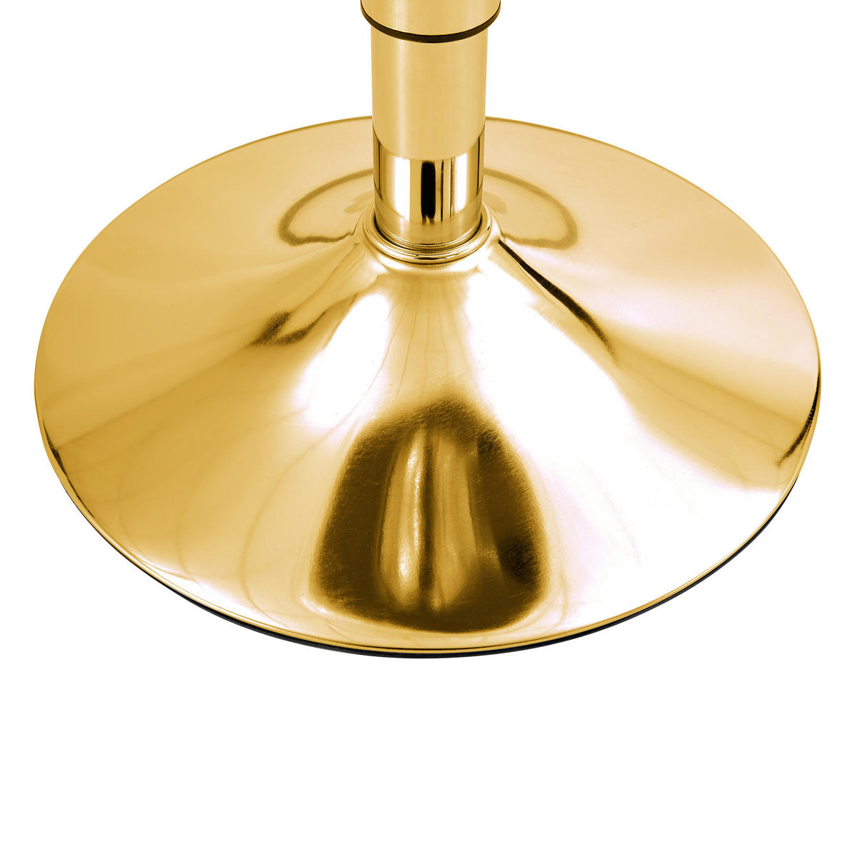 BARHOCKER 2er-Set Gold und Transparent Höhenverstellbar 360° Drehbar mit Rückenlehne und Fußstütze - Goldfarben, Metall (33/82/40.5cm) - PANGIVO