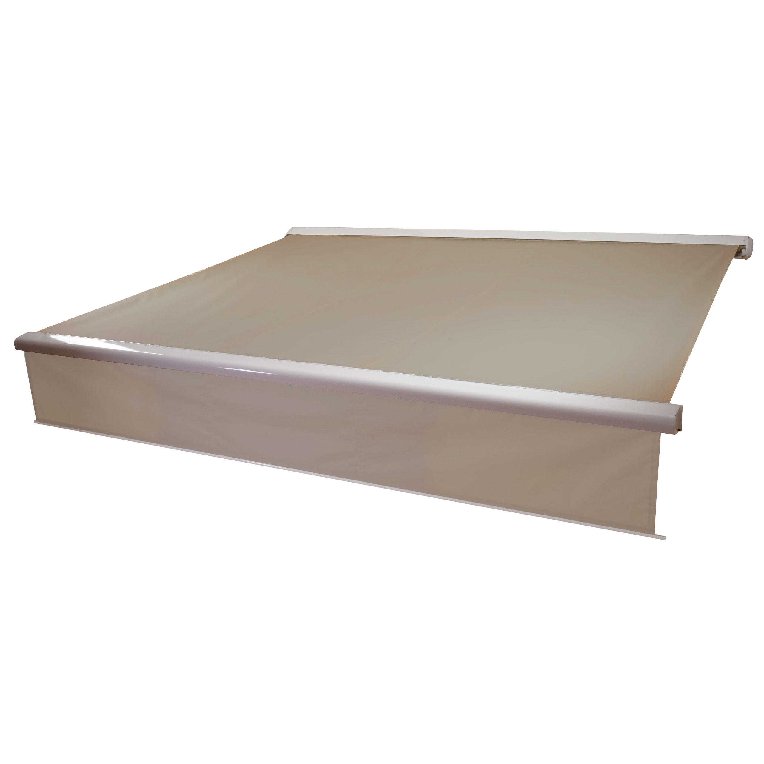KASSETTEN-MARKISE VOLANT AUSFAHRBAR Beige - Beige, Textil (400/15/300cm) - MCW