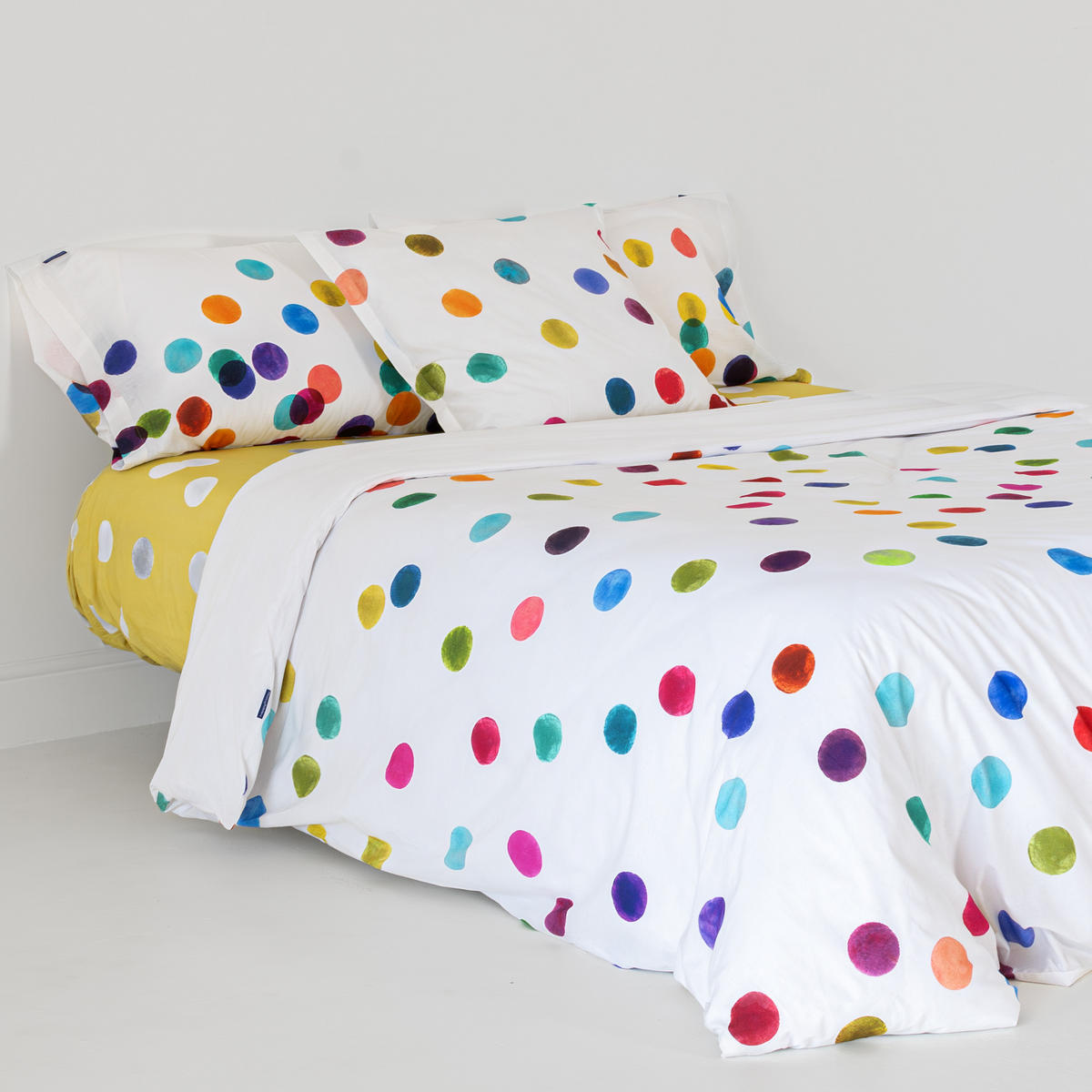 BETTBEZUG confetti 155x220 cm (komfortgrösse) mehrfarbig - Multicolor, Textil (155/220cm) - Happy Friday