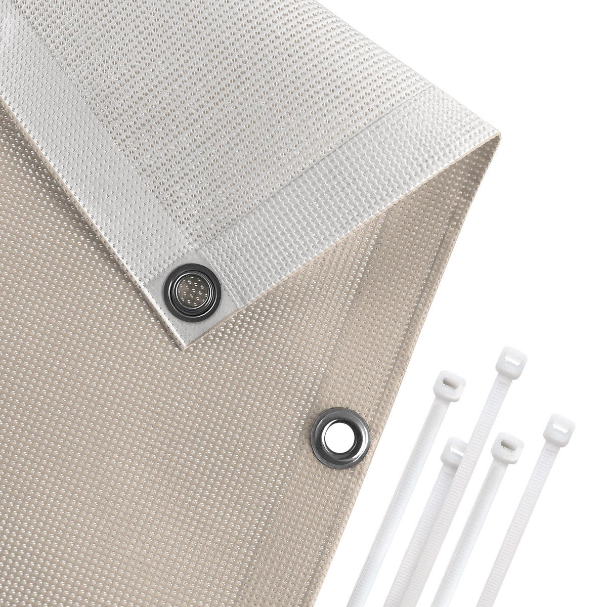 BALKON SICHTSCHUTZ Macchiato 450/100 cm - Beige, Kunststoff (450/100cm) - Bilderwelten