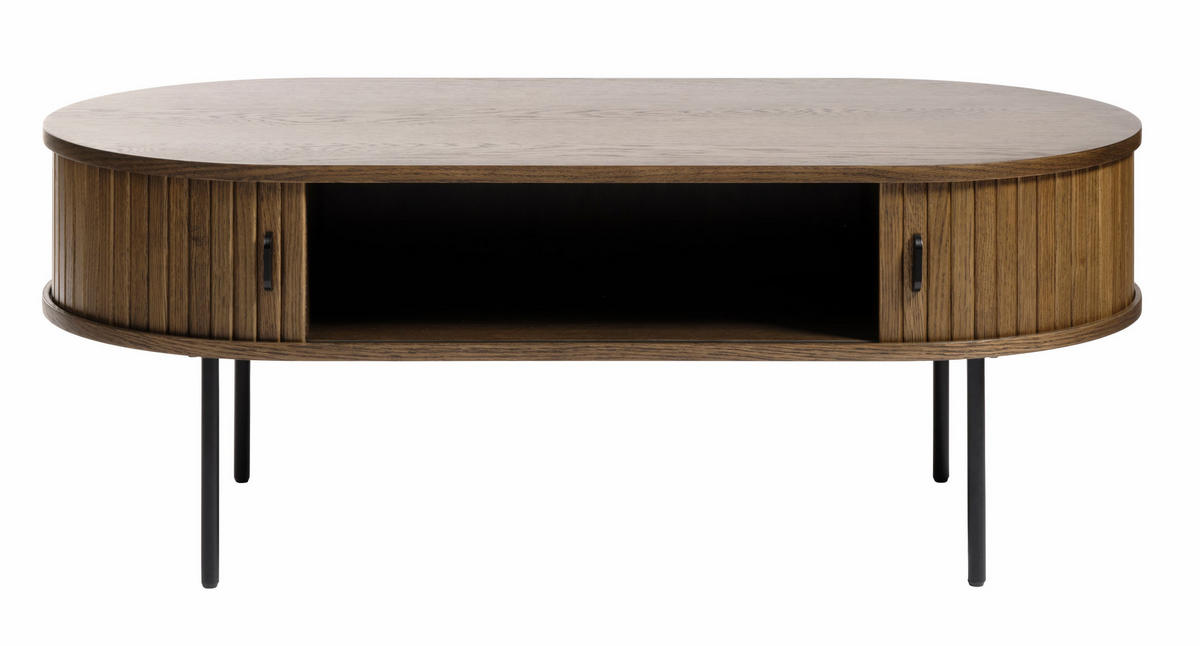 COUCHTISCH Gativel Räuchereiche 120/60 cm - Alteiche/Schwarz, Holzwerkstoff/Kunststoff (60/120/45cm) - Selsey