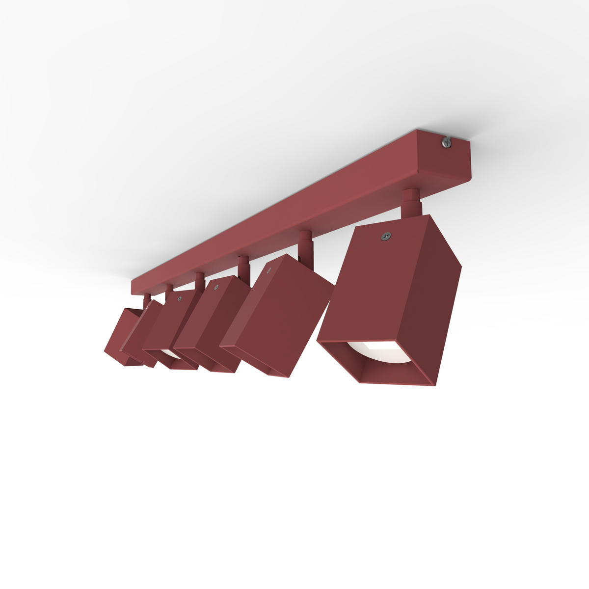 DECKENLEUCHTE - Rot, Metall (6/90/18cm) - Lumicom