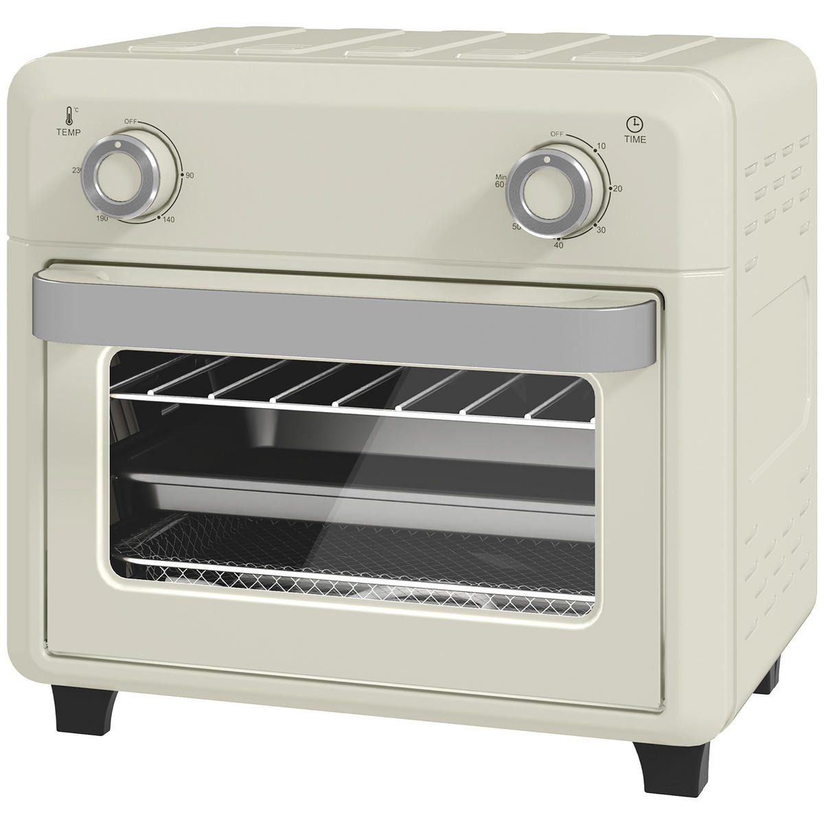 HEISSLUFTFRITTEUSE DE-17435 10L, 1000W mit Temperaturregelung - Creme, Metall (27.2/29.8/32cm) - ComfortXL