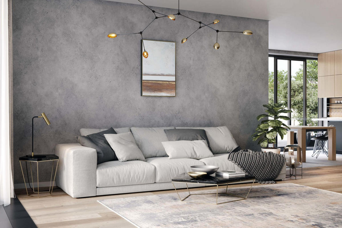 OLEJOMAĽBA 60/90 cm, Zvieratá - hnedá/biela, drevo/textil (60/90cm) - KUNSTLOFT
