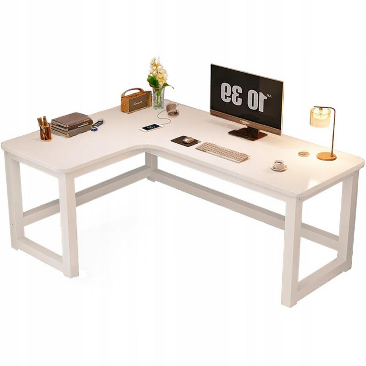 SCHREIBTISCH, weiß 120/60/74 cm - Weiß, Holzwerkstoff (67/115/14cm)