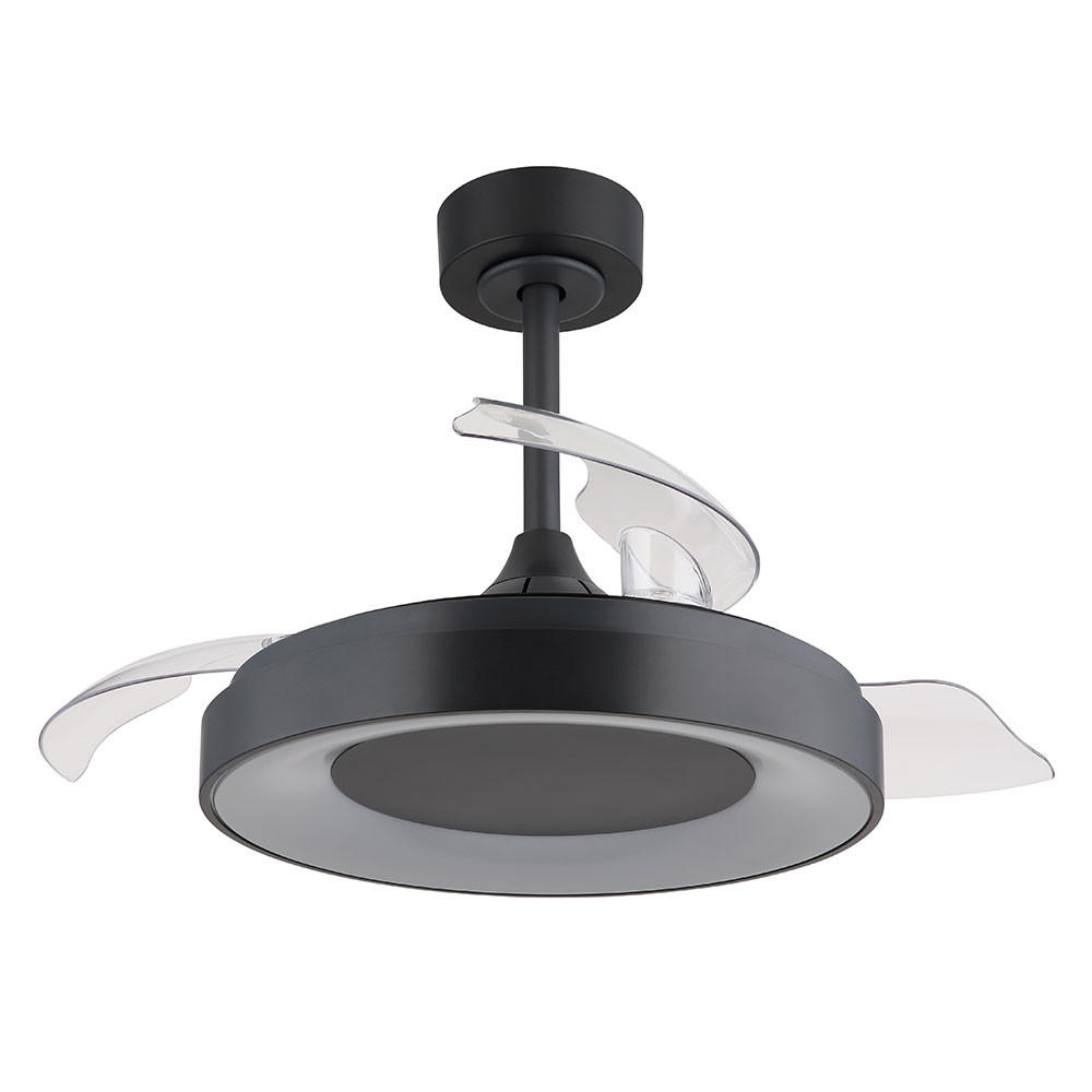 LED DECKENLEUCHTE ELINA Schwarz Kunststoff - Schwarz, Metall (91/91/44.8cm) - Globo Lighting