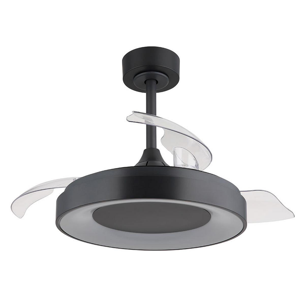 LED DECKENLEUCHTE ELINA Schwarz Kunststoff - Schwarz, Metall (91/91/44.8cm) - Globo Lighting