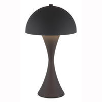 LED TISCHLEUCHTE Schwarz Silber Weiß Messing - Schwarz, Metall (20/20/36.1cm) - Globo Lighting