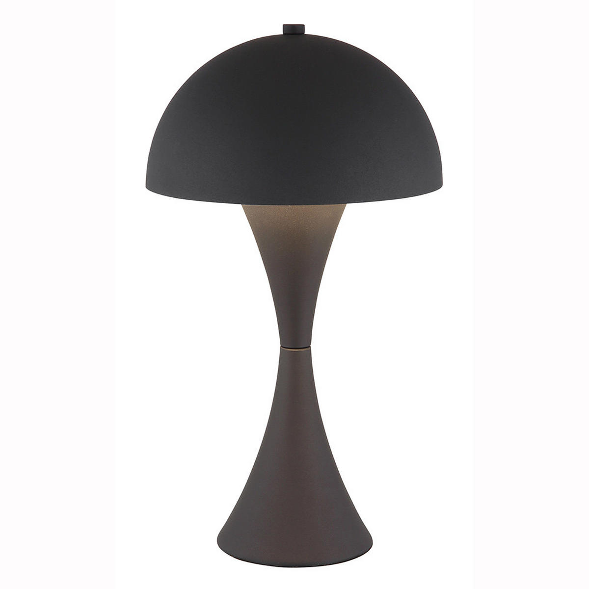 LED TISCHLEUCHTE Schwarz Silber Weiß Messing - Schwarz, Metall (20/20/36.1cm) - Globo Lighting