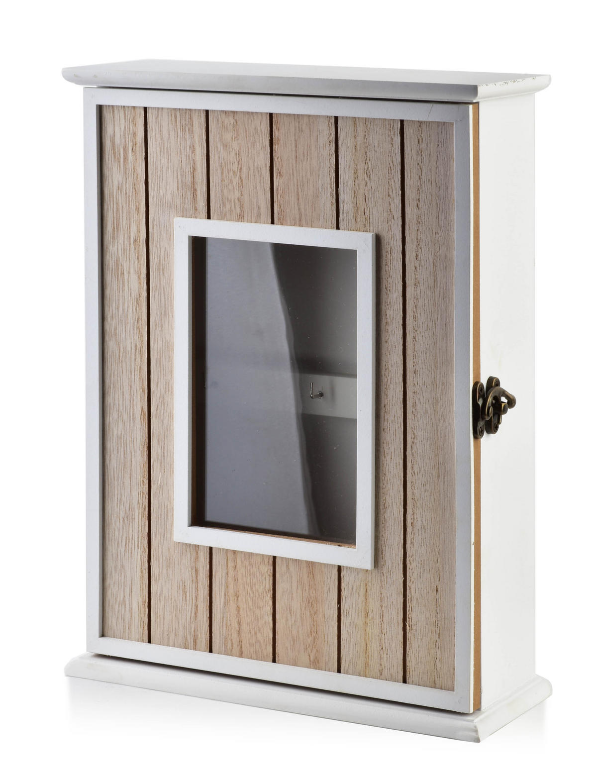 SCHLÜSSELKASTEN Stacy Weiß 23/30/9 cm Holz - Weiß, Holz (30/9/23cm) - Mondex