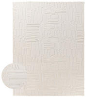 HOCHFLORTEPPICH Boho Creme 120 x 160 cm - Creme, Kunststoff (120/160cm) - TT Home