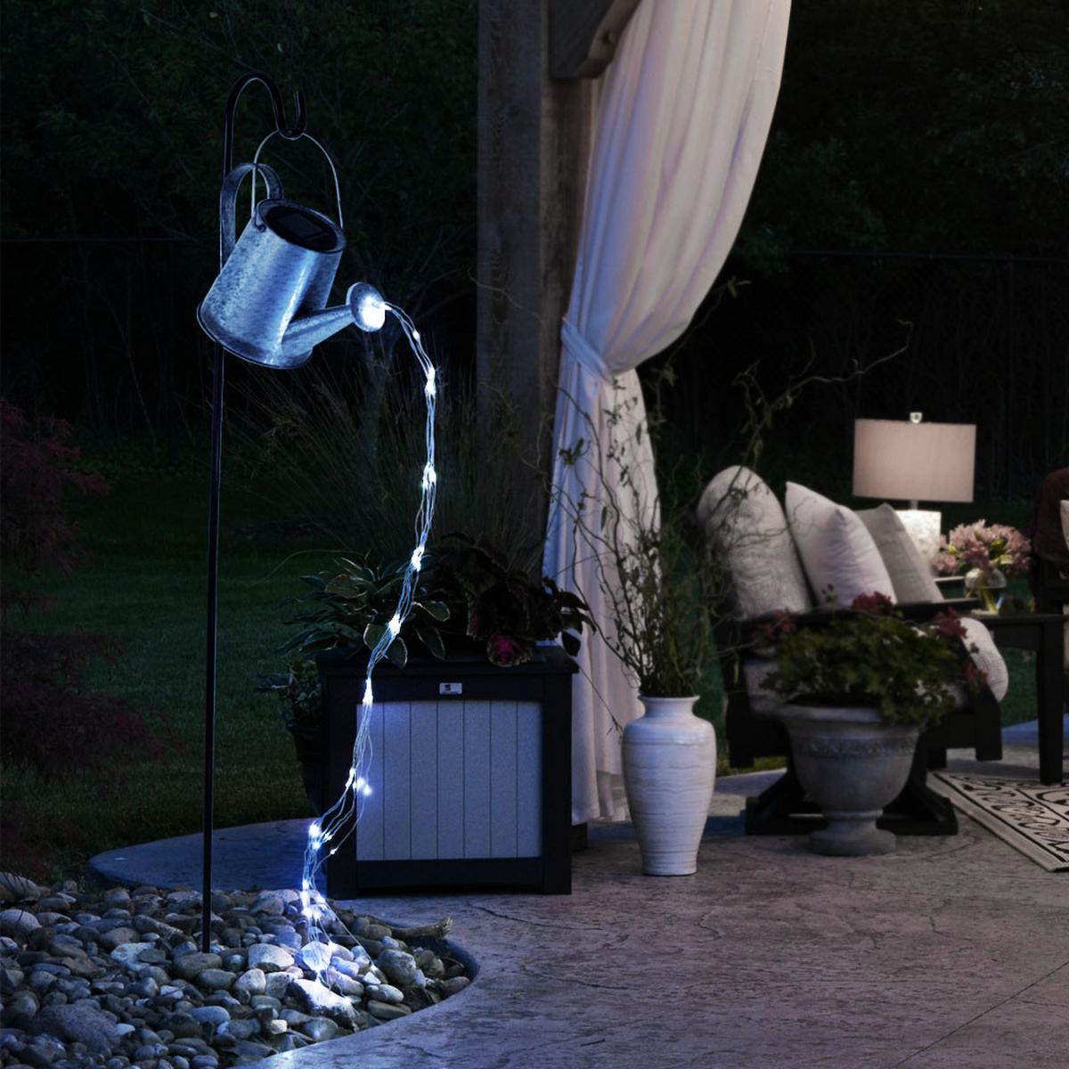 LED WEGELEUCHTE Solar Steckleuchte Silber - Silberfarben, Metall (30/17/112cm)
