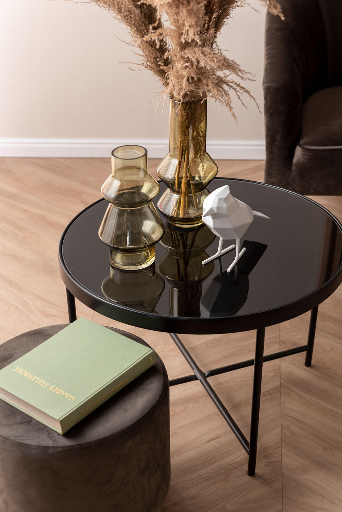 VASE Blush Ø 13 cm - Grün, Glas (13/30cm) - Present Time