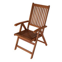 KLAPPSTUHL Laguna, 2-er Set, Klappsessel, Eukalyptus geölt - Braun, Holz (58/108/70cm) - TPFGarden