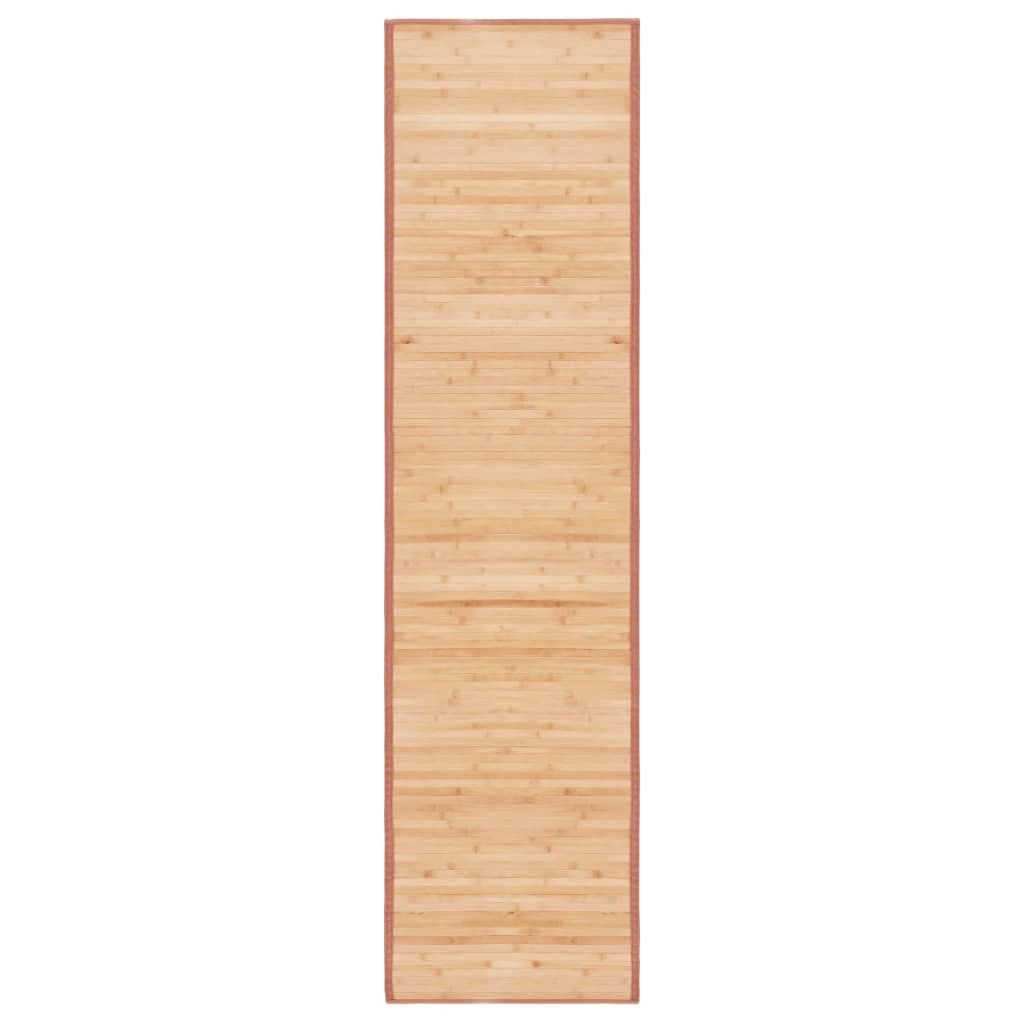 TEPPICH Rechteckig 80/300 cm aus Bambus Braun - Braun, Naturmaterialien/Holz (80/300cm) - vidaXL
