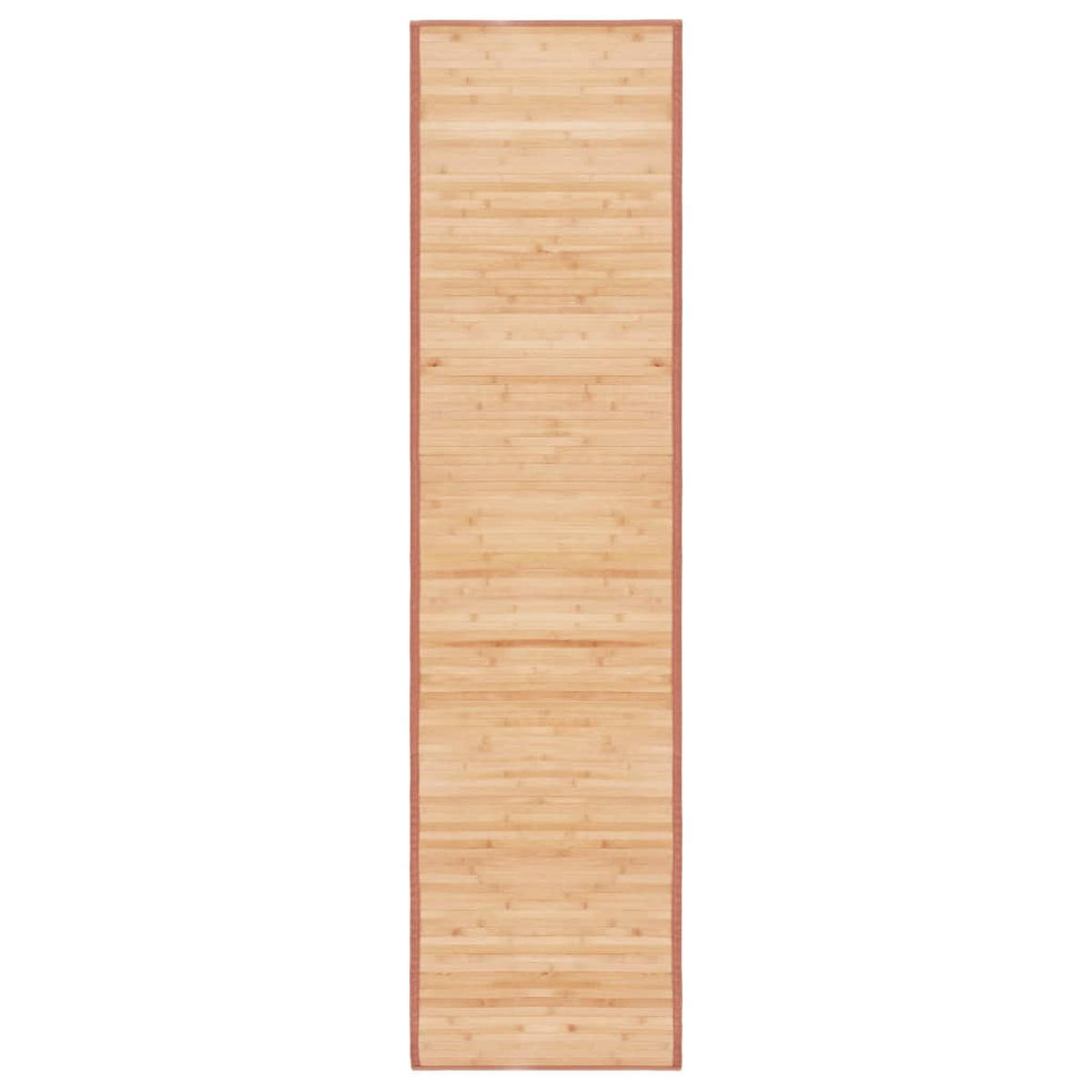 TEPPICH Rechteckig 80/300 cm aus Bambus Braun - Braun, Naturmaterialien/Holz (80/300cm) - vidaXL