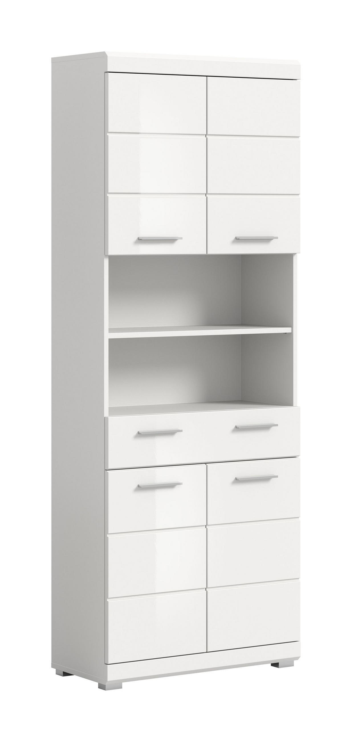 Homes & Jones Hochschrank Weiß 74x191x31 cm
