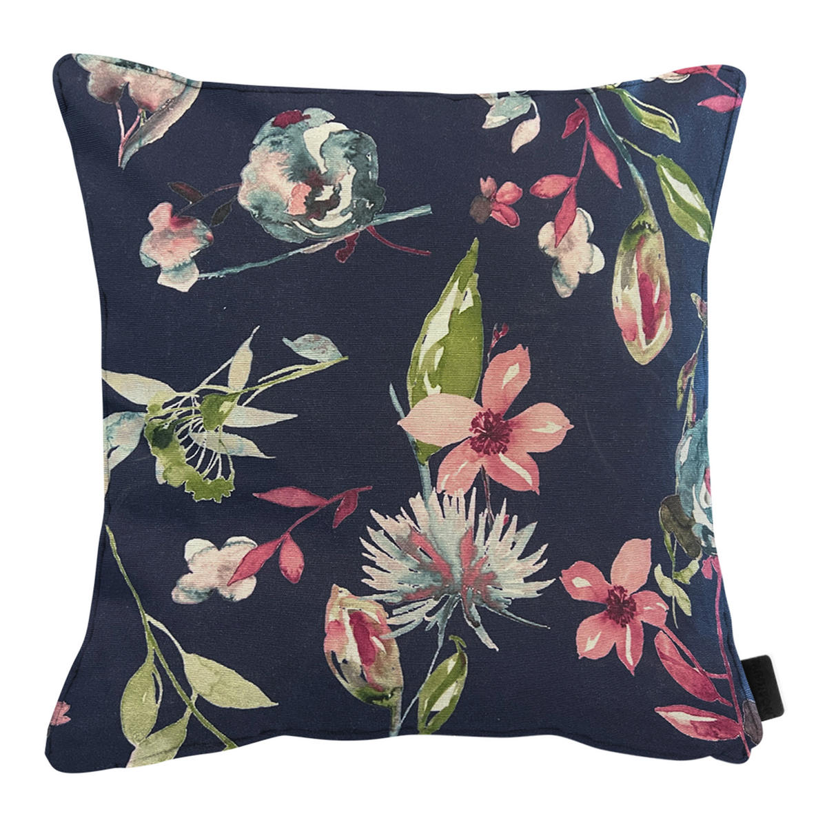 DEKORATIONSKISSEN Cato - Blau - 50/50/10 cm - 4er-Set - Blau, Textil (50/50cm) - Madison