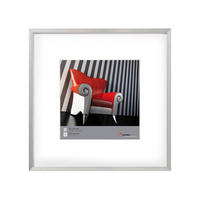 BILDERRAHMEN ChairAlurahmen 020X020 cm, SILBER - Silberfarben, Kunststoff (21/21/1.8cm) - walther design
