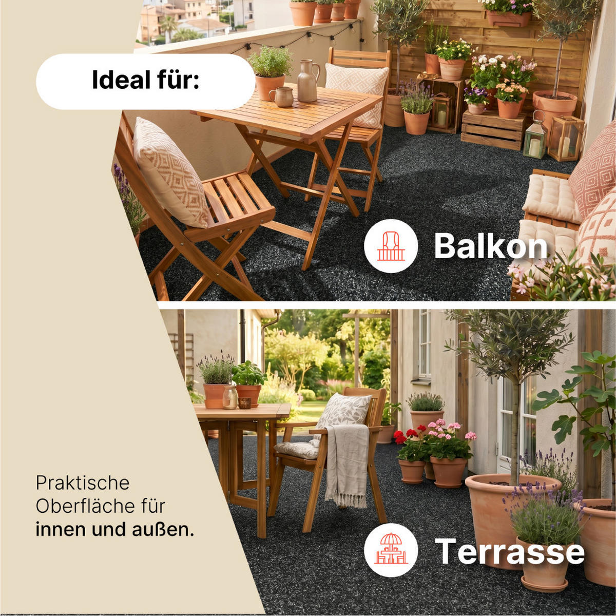 RASENTEPPICH VERA Schwarz 160/750 cm - Schwarz, Textil (160/750cm) - Tapiso