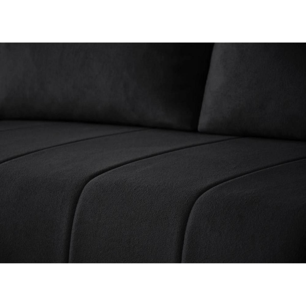 ECKSCHLAFSOFA Capri schwarz - Schwarz, Kunststoff/Textil (223/156cm) - Beautysofa