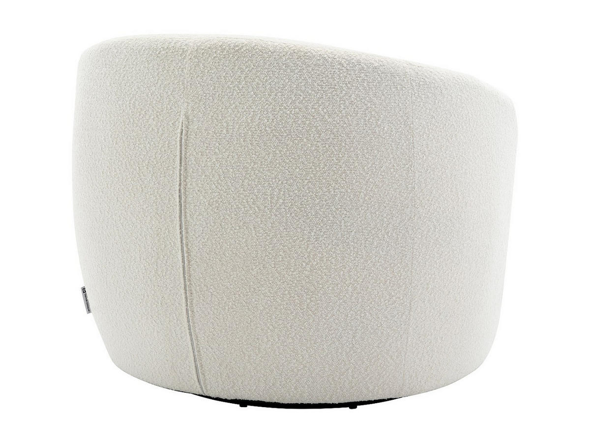 DREHSESSEL – Kunstfell – Beige – VEREIDE - Weiß, Textil (80/67/76cm) - Vente-Unique