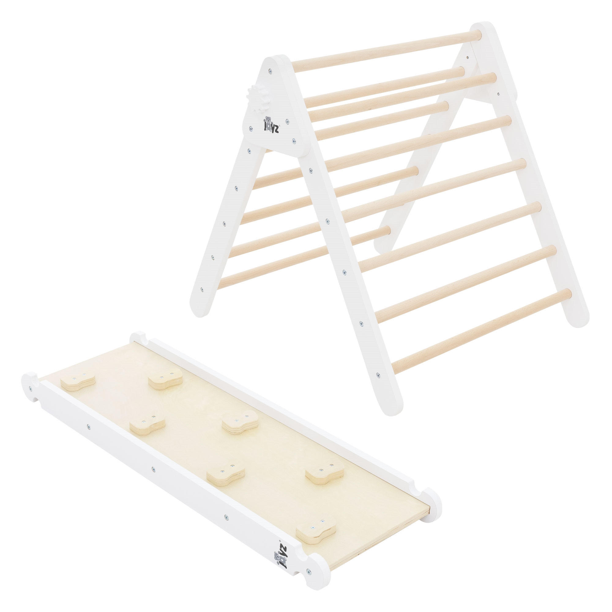 KLETTERBOGEN Set - Braun, Holz (72/60/94cm) - Joyz