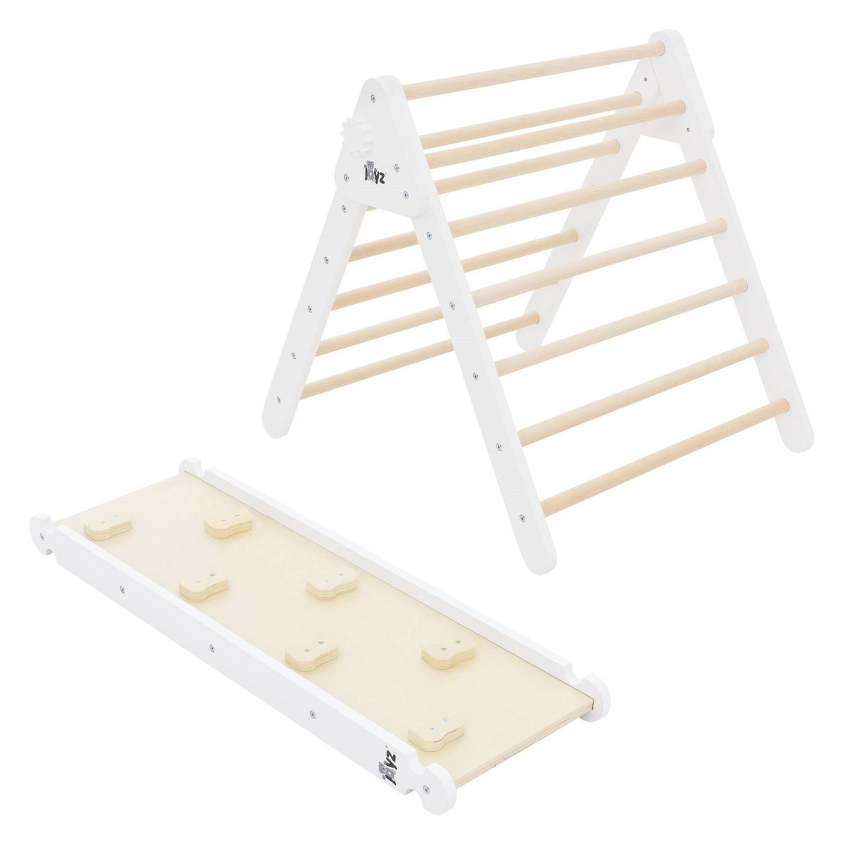 KLETTERBOGEN Set - Braun, Holz (72/60/94cm) - Joyz