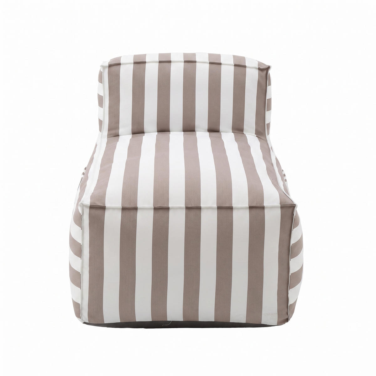 OUTDOOR Ottomane - Sitzsack SOFT mit Rückenlehne für Garten & Terrasse, Beige - Beige, Textil (70/75/150cm) - Muffo