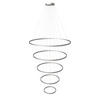 LED-HÄNGELAMPE 5er Ring Aluminium Ø 120 | 100 | 80 | 60 | 40cm - Alufarben, Metall (1.3/120/3.3cm) - s.luce