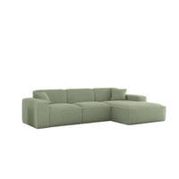 ECKSOFA Celes Premium In Sven - Grün, Holzwerkstoff/Textil (266/165cm) - Fun Möbel
